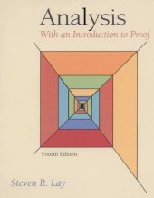 book Analysis: With an Introduction to Proof