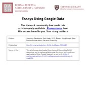 book Essays Using Google Data.