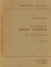 book Elementi Di Analisi Numerica, Parte II