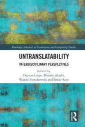 book Untranslatability: Interdisciplinary Perspectives