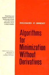 book Algorithms for minimization without derivatives