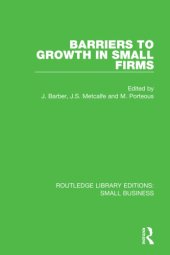 book Barriers to growth in small firms.