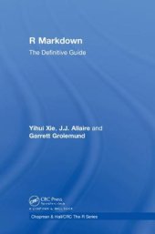 book R Markdown: The Definitive Guide