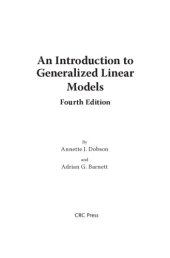 book An Introduction to Generalized Linear Models