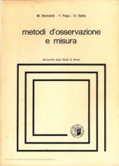 book Metodi d’Osservazione e Misura