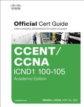 book CCENT/CCNA ICND1 100-105 Official Cert Guide, Academic Edition