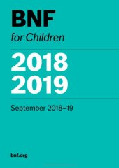 book BNF for Children (BNFC) 2018-2019