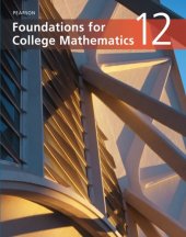 book Pearson foundations for college mathematics 12