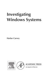 book Investigating Windows Systems