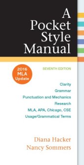 book A Pocket Style Manual: 2016 MLA Update