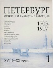 book Петербург 1703—1917. История и культура в таблицах (в двух выпусках)