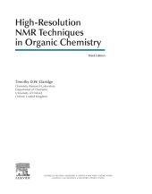 book High-Resolution NMR Techniques in Organic Chemistry