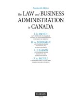 book The Law and Business Administration in Canada