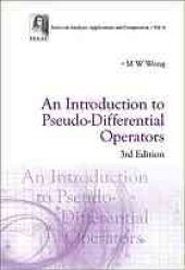 book An introduction to pseudo-differential operators