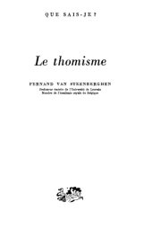 book Le thomisme