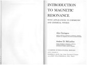 book Introduction to Magnetic Resonance