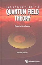 book Introduction to quantum field theory