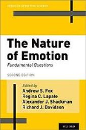 book The nature of emotion : fundamental questions