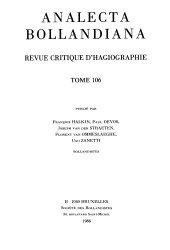 book Analecta Bollandiana. Revue critique d’hagiographie