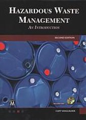 book Hazardous waste management : an introduction