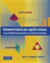 book Matemáticas aplicadas a la Administración y a la Economía