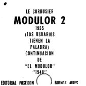 book Le corbusier Le Modulor 2 1955