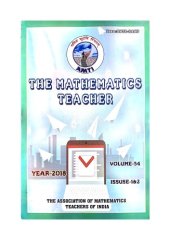 book AMTI Vol 54 Issue 1 and 2 2018 The Mathematics Teacher for RMO INMO IMO NSEJS Olympiad Foundation