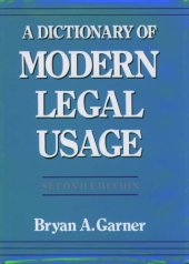 book A Dictionary of Modern Legal Usage