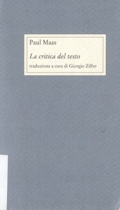 book La critica del testo