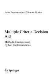 book Multiple Criteria Decision Aid. Methods, Examples and Python Implementations