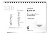 book Colloquial Latvian: The Complete Course For Beginners