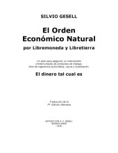 book El orden economico natural