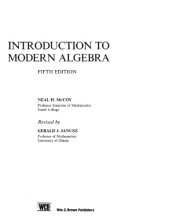 book Introduction to Modern Algebra