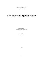 book Tra dezerto kaj praarbaro