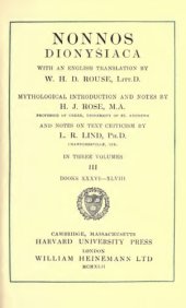 book Nonnos. Dionysiaca, Volume III: Books 36-48