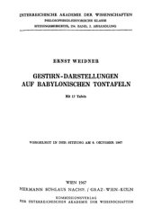 book Gestirn-Darstellungen auf babylonischen Tontafeln