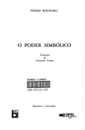 book O Poder Simbólico