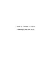 book Christian-Muslim Relations, A Bibliographical History Volume 9. Western and Southern Europe (1600–1700)