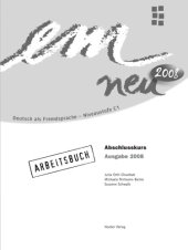 book em neu 2008: Deutsch als Fremdsprache, Niveaustufe C1 / Abschlusskurs. Arbeitsbuch