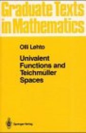 book Univalent Functions and Teichmüller Spaces