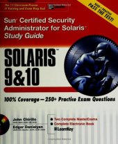 book Sun Certified Security Administrator for Solaris 9 & 10 Study Guide (Certification Press)