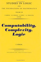 book Computability, Complexity, Logic