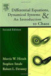 book Differential Equations, Dynamical Systems, and an Introduction to Chaos, Second Edition (Pure and Applied Mathematics (Academic Press), 60.)