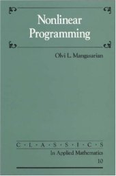 book Nonlinear Programming (Classics in Applied Mathematics)