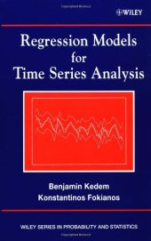 book Regression Models for Time Series Analysis (Wiley Series in Probability and Statistics)
