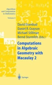 book Computations in Algebraic Geometry with Macaulay 2