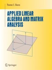 book Applied Linear Algebra and Matrix Analysis