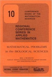 book Mathematical Problems in the Biological Sciences (CBMS-NSF Regional Conference Series in Applied Mathematics)