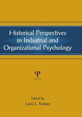 book Historical Perspectives in Industrial and Organizational Psychology