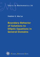 book Boundary Behavior of Solutions to Elliptic Equations in General Domains